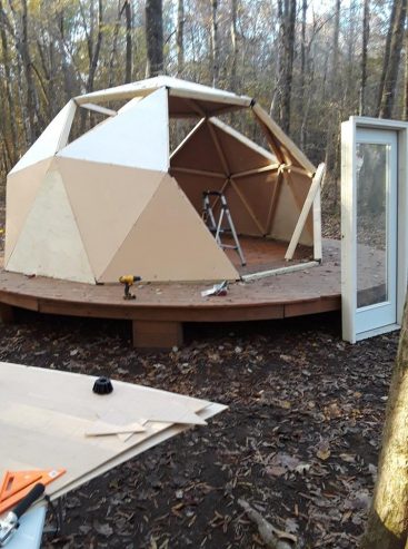 DIY dome yurt kits, free shipping in US. Multiple Sizes