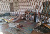 30′ Yurt on goat ranch in town of Bodega