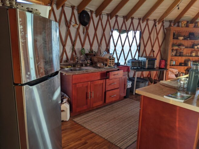 30′ Yurt on goat ranch in town of Bodega