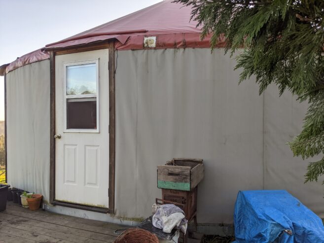 30′ Yurt on goat ranch in town of Bodega