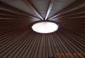 Custom Made 17ft. Yurt, Poplar/Douglas Fir, With Platform and Wood Stove – minimally used