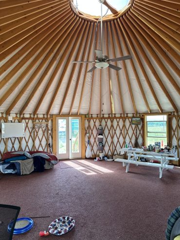 30′ Shelter Designs Blue Yurt w/ Arctic Package