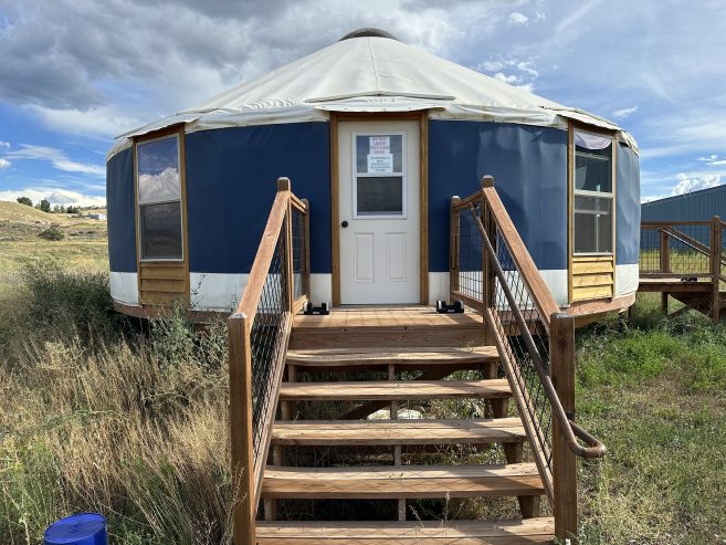 30′ Shelter Designs Blue Yurt w/ Arctic Package