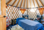 Practically Unused Beautiful Blue Yurt for sale